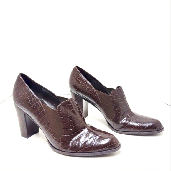 Enzo Angiolini block heels leather pointed toes Size: 10 M - Picture 1 of 7